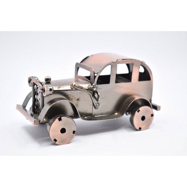 Mașină  de epocă din metal, 13,5 cm, arămiu - London Cab